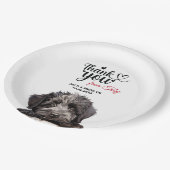 Assiettes En Carton Bouvier des Flanders chien Mariage Réception (Angle)