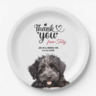Assiettes En Carton Bouvier des Flanders chien Mariage Réception
