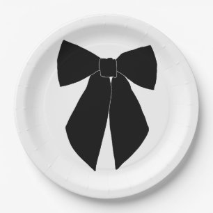Assiettes En Carton Bow noir