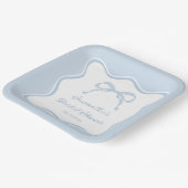 Assiettes En Carton Bow Quelque Chose De Bleu Avant De Faire Fête des  (Angulaire)