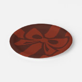 Assiettes En Carton Bow rouge - Noël - Plaque en papier (Angle)