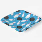 Assiettes En Carton Bowling Anniversaire Bleu (Angulaire)