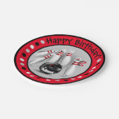 Assiettes En Carton Bowling Anniversaire Partie 7" Plaques en papier (Angle)