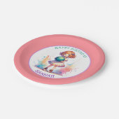 Assiettes En Carton Bowling Party Fille's Anime Annime Personnalisé (Angle)