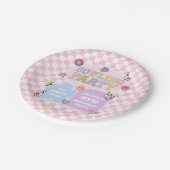 Assiettes En Carton Bowling Party Preppy Varsity Patch Anniversaire fê (Angle)
