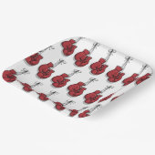 Assiettes En Carton Boxe Anniversaire Fête Gants rouges (Angulaire)