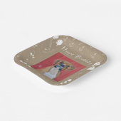 Assiettes En Carton Boxer Chien Heureux Plaques de papier d'anniversai (Angulaire)