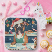 Assiettes En Carton Boxer Gîtes : Noël festif (Fête)