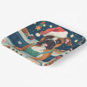 Assiettes En Carton Boxer Gîtes : Noël festif (Angulaire)