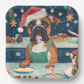 Assiettes En Carton Boxer Gîtes : Noël festif (Recto)