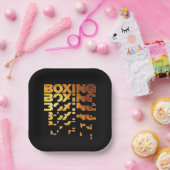 Assiettes En Carton Boxer Graphisme Word Art (Fête)