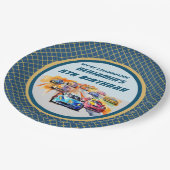 Assiettes En Carton Boy Auto Racing Thème 5ème anniversaire (Angle)