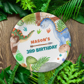 Assiettes En Carton Boy Dinosaur 3rd Birthday Party