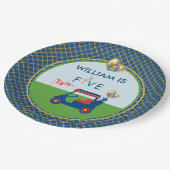 Assiettes En Carton Boy Golf Thème 5ème anniversaire (Angle)