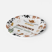 Assiettes En Carton Boys Ain't My First Rodeo Cowboy 2e anniversaire (Angle)