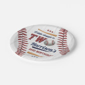 Assiettes En Carton Boys Baseball 2e anniversaire (Angle)