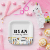 Assiettes En Carton Boy's Construction Builder Anniversaire (Fête)