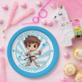 Assiettes En Carton Boy's Karate Martial Arts fête d'anniversaire (Fête)