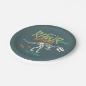 Assiettes En Carton Boys mignon Dinosaur creuser Fossil Anniversaire d (Angle)