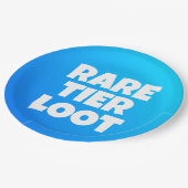 Assiettes En Carton Boys Rare Tier Loot Blue Gamer Slogan (Angle)