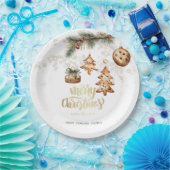 Assiettes En Carton Branche d'arbre, Ornements, Étoiles (Fête)