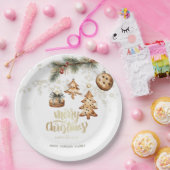 Assiettes En Carton Branche d'arbre, Ornements, Étoiles (Fête)