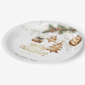 Assiettes En Carton Branche d'arbre, Ornements, Étoiles (Angle)