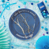 Assiettes En Carton Branches d'arbre à bouleau blanc Fête personnalisé (Fête)