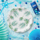 Assiettes En Carton 'Branches de pin' (Fête)