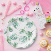 Assiettes En Carton 'Branches de pin' (Fête)