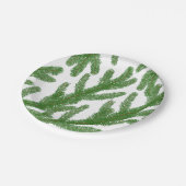 Assiettes En Carton branches de sapin de Noël (Angle)