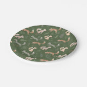 Assiettes En Carton Branches et Feuilles d'hiver Fox sans joint (Angle)