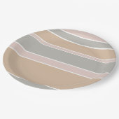 Assiettes En Carton Brayures beiges (Angle)