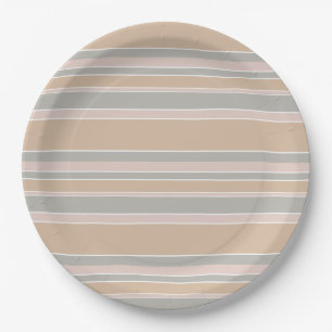 Assiettes En Carton Brayures beiges