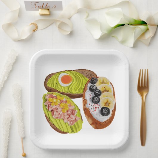 Assiettes En Carton Bread for handmade. (Mariage)