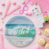Assiettes En Carton Breaking Waves NOUS FAISONS Plages de mariage (Fête)
