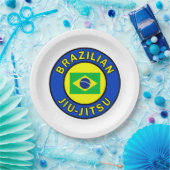 Assiettes En Carton Brésilien Jiu Jitsu (Fête)