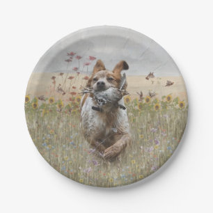 Assiettes En Carton Bretagne Espagnol chasse caille, Art
