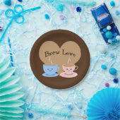 Assiettes En Carton Brew Love ! Coffee Mugs (Fête)