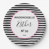 Assiettes En Carton BRIDE Couture Parisienne Douche Anniversaire (Devant)