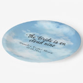 Assiettes En Carton Bride Is On Cloud Nine Bridal Shower (Angle)