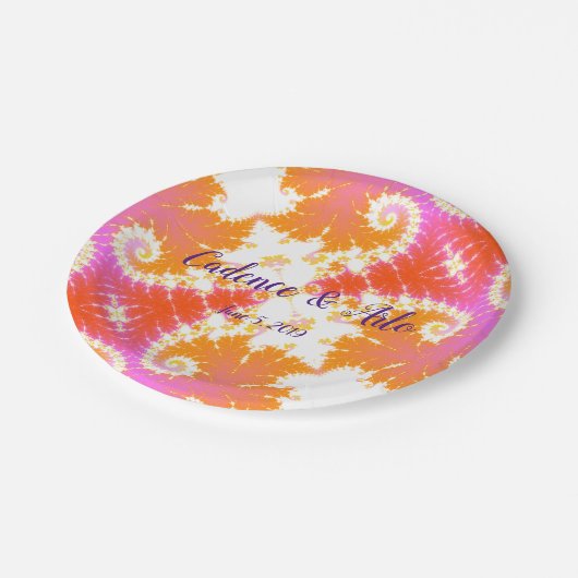 Assiettes En Carton Bright Boho (Angle)