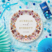 Assiettes En Carton Bright Fall Fleur sauvage Garden Mariage de couron (Fête)