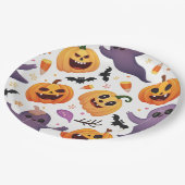 Assiettes En Carton Bright Halloween Plaques en papier - Fun Design! (Angle)