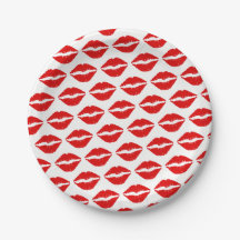 Bright Red Lipstick Motif