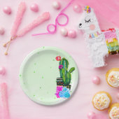 Assiettes En Carton Bright Stripes Fiesta Succulents Cinco de Mayo (Fête)