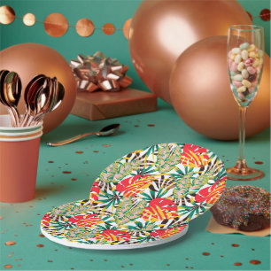 Assiettes En Carton Bright Tropical