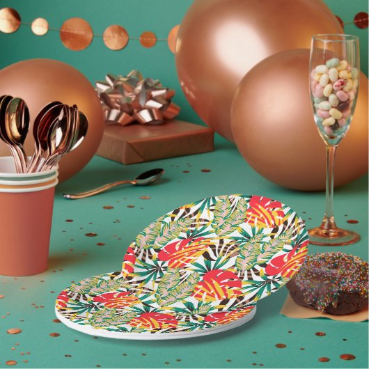 Assiettes En Carton Bright Tropical (Multi)