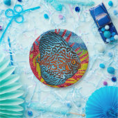 Assiettes En Carton Brillant poisson tropical II (Fête)