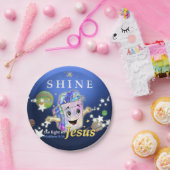 Assiettes En Carton Brille la Lumière de Jésus (Fête)